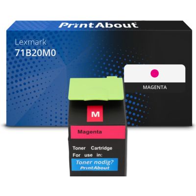 Toner compatible Lexmark 71B20M0 - Magenta