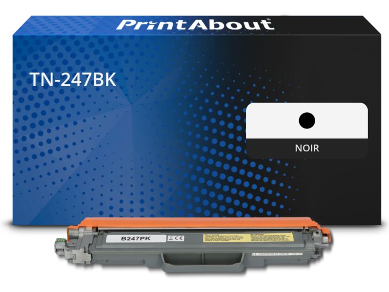 Toner compatible Brother TN-247BK - Noir - Grande capacité