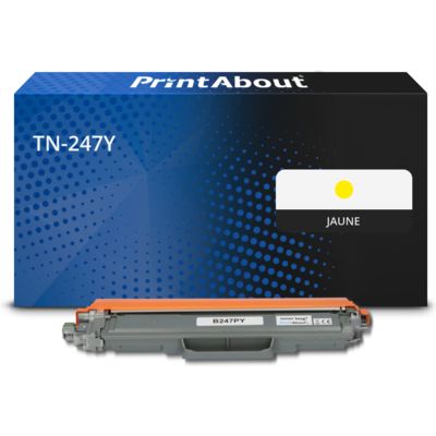 Toner compatible Brother TN-247Y - Jaune - Grande capacité