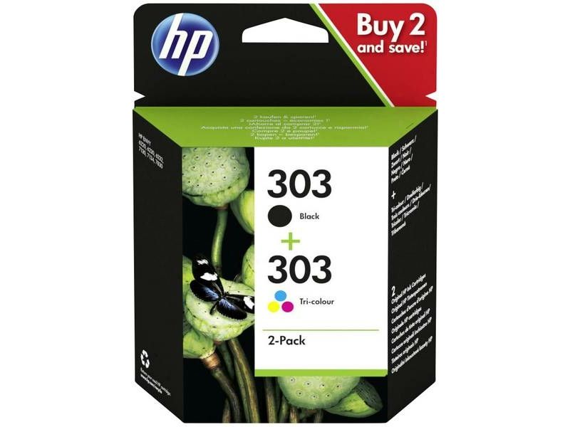 HP 303 (3YM92AE) Inktcartridge Zwart + 3 kleuren Multipack