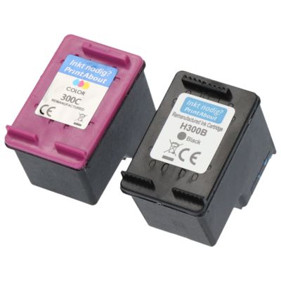 Cartouche compatible HP 300 (CN637EE) - Noir + 3 couleurs - Multipack