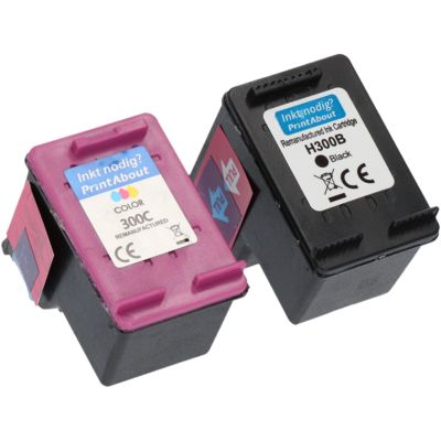 Cartouche compatible HP 300 (CN637EE) - Noir + 3 couleurs - Multipack