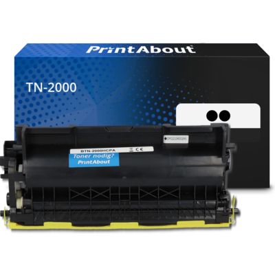 Toner compatible Brother TN-2000 - pack de 2 - Noir - Très grande capacité - Multipack