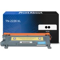 Toner compatible Brother TN-2220 - pack de 2 - Noir - Très grande capacité - Multipack