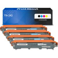 Toner compatible Brother TN-242 - 4 couleurs - Multipack
