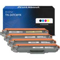 Toner compatible Brother TN-247CMYK - 4 couleurs - Multipack