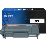 Toner compatible Brother TN-3480 - pack de 2 - Noir - Grande capacité - Multipack