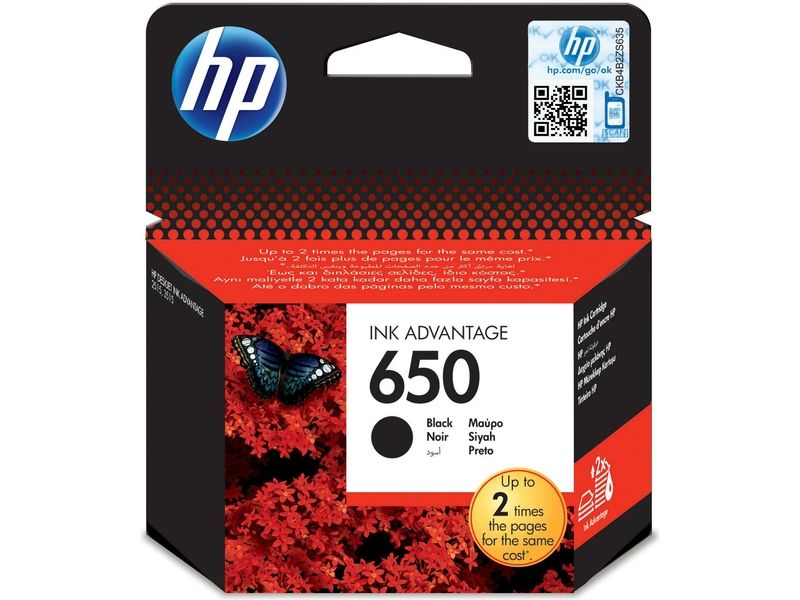 HP 650 (CZ101AE) Inktcartridge Zwart