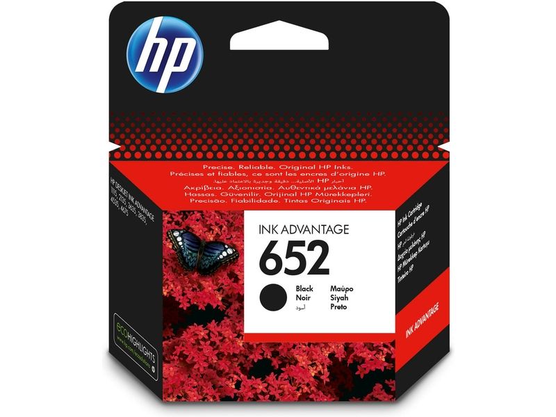 HP 652 (F6V25AE) Inktcartridge Zwart