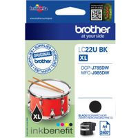 Brother LC-22UBK XL - Noir - Cartouche d'encre - Grande capacité