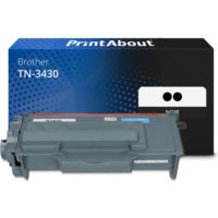 Toner compatible Brother TN-3430 - pack de 2 - Noir - Multipack