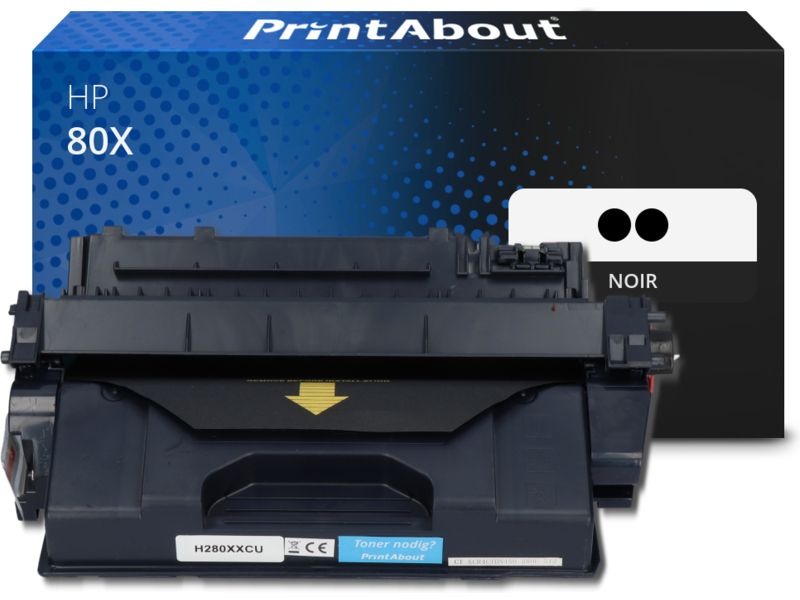 Toner compatible HP 80X (CF280XXD) - Noir - Très grande capacité - Multipack