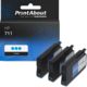 Cartouche compatible HP 711 (CZ134A) - 3x Cyan - Multipack