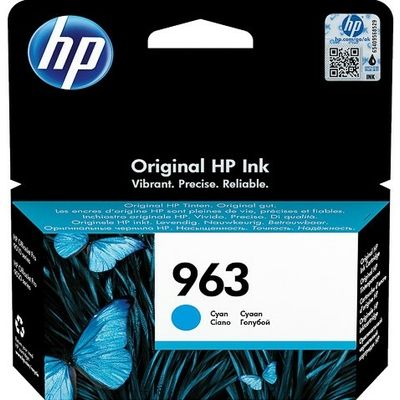 HP 963 (3JA23AE) - Cyan - Cartouche d'encre