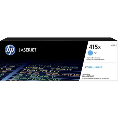 HP 415X (W2031X) - Cyan - Toner - Grande capacité