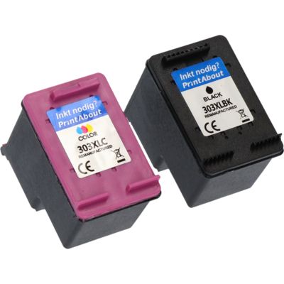Cartouche compatible HP 303XL (3YN10AE) - Noir + 3 couleurs - Grande capacité - Multipack