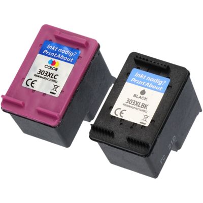 Cartouche compatible HP 303XL (3YN10AE) - Noir + 3 couleurs - Grande capacité - Multipack