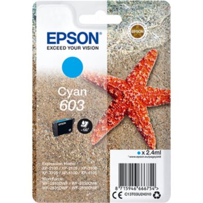 Epson 603 (C13T03U24010) - Cyan - Cartouche d'encre