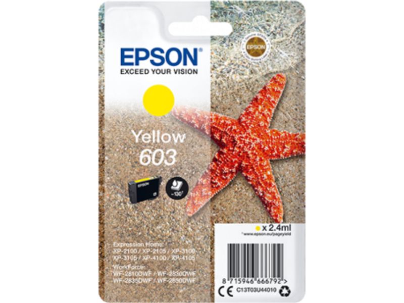 Epson 603 (C13T03U44010) Inktcartridge Geel