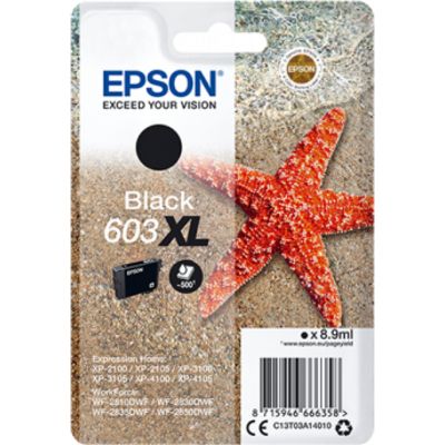 Epson 603XL (C13T03A14010) - Noir - Cartouche d'encre - Grande capacité
