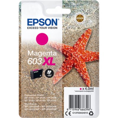 Epson 603XL (C13T03A34010) - Magenta - Cartouche d'encre - Grande capacité