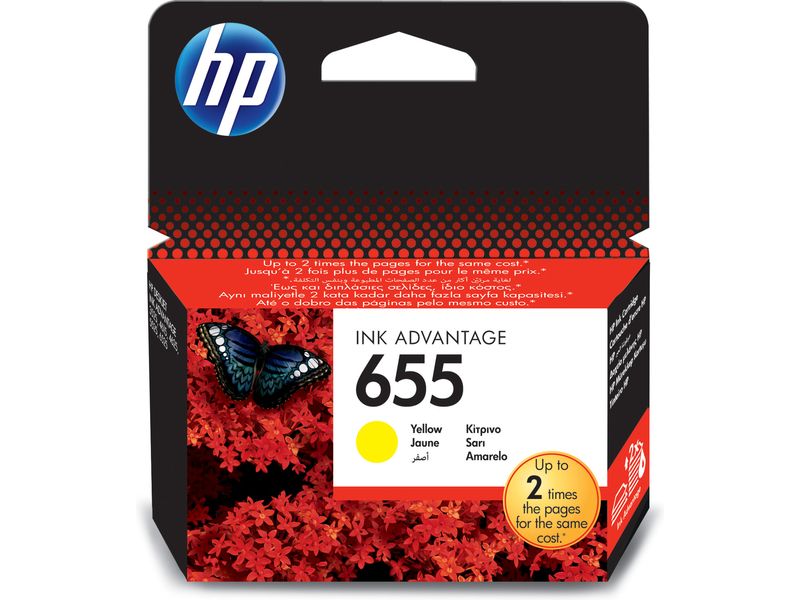 HP 655 (CZ112AE) Inktcartridge Geel