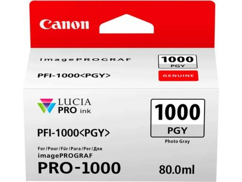 Canon PFI-1000PGY Inktcartridge Foto-grijs
