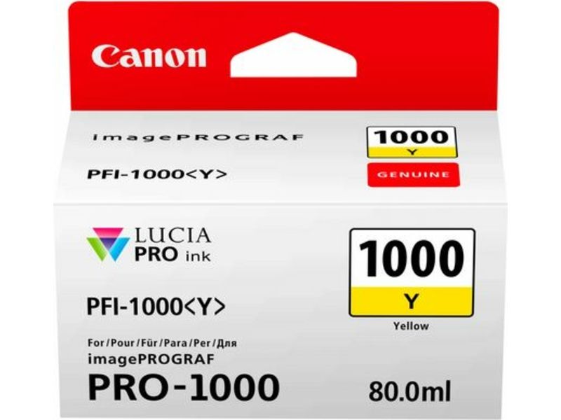 Canon PFI-1000Y Inktcartridge Geel
