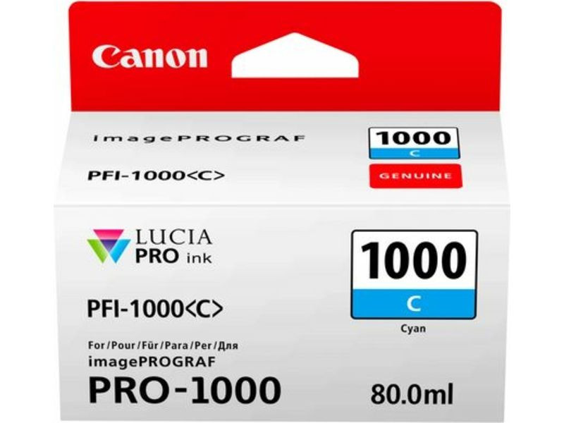 Canon PFI-1000C Inktcartridge Cyaan