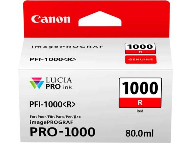 Canon PFI-1000R Inktcartridge Rood