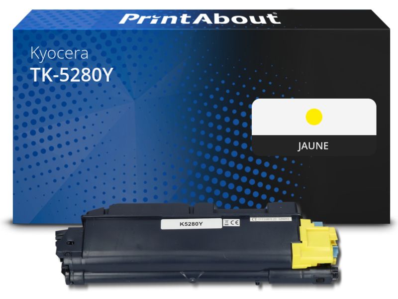 Toner compatible Kyocera TK-5280Y - Jaune