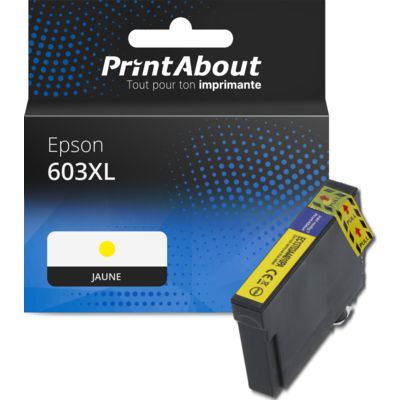 Cartouche compatible Epson 603XL (C13T03A44010) - Jaune - Grande capacité
