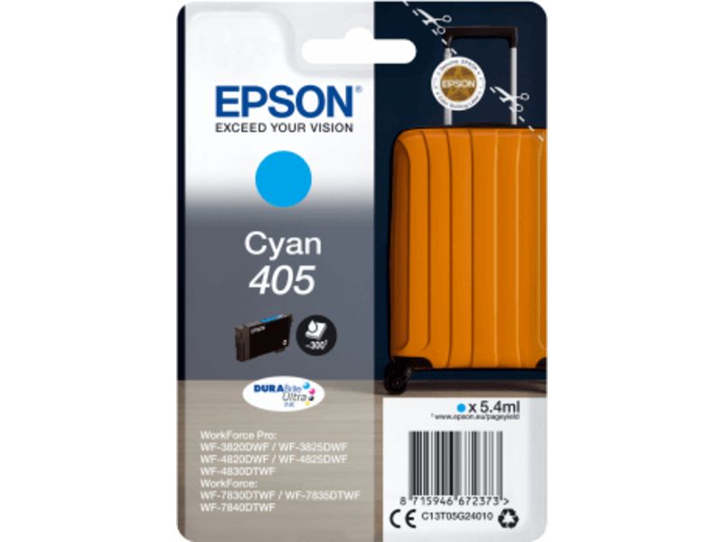 Epson 405 (C13T05G24010) Inktcartridge Cyaan