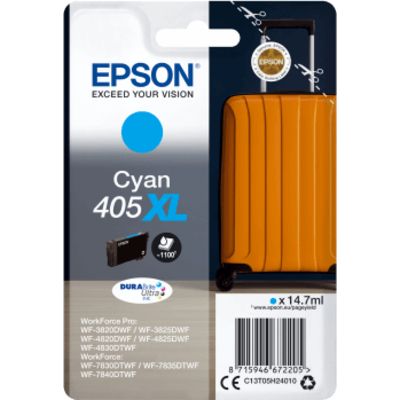 Epson 405XL (C13T05H24010) - Cyan - Cartouche d'encre - Grande capacité
