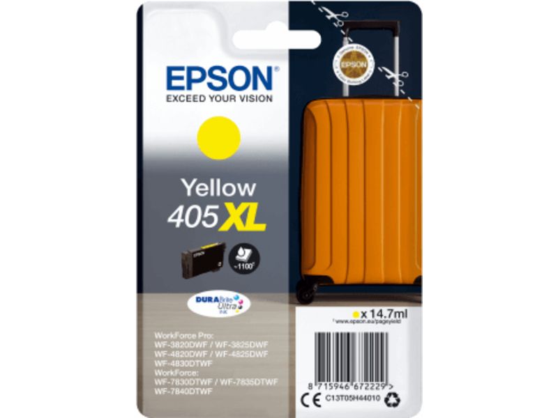 Epson 405XL (C13T05H44010) Inktcartridge Geel Hoge capaciteit