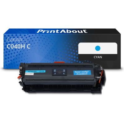 Toner compatible Canon C040H C - Cyan - Grande capacité