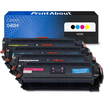 Toner compatible Canon 040H  - Noir - Multipack
