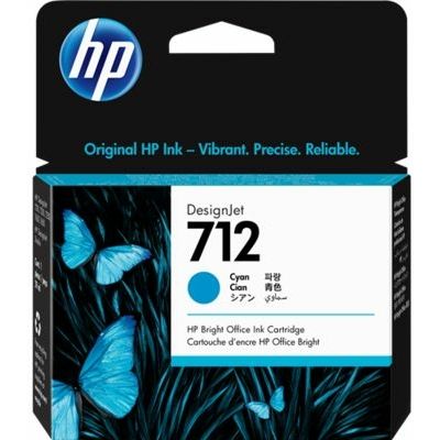 HP 712 (3ED67A) - Cyan - Cartouche d'encre