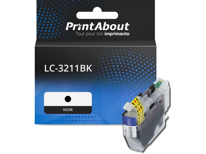 Cartouche compatible Brother LC-3211BK - Noir - Grande capacité