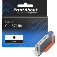 Cartouche compatible Canon CLI-571BK - Noir