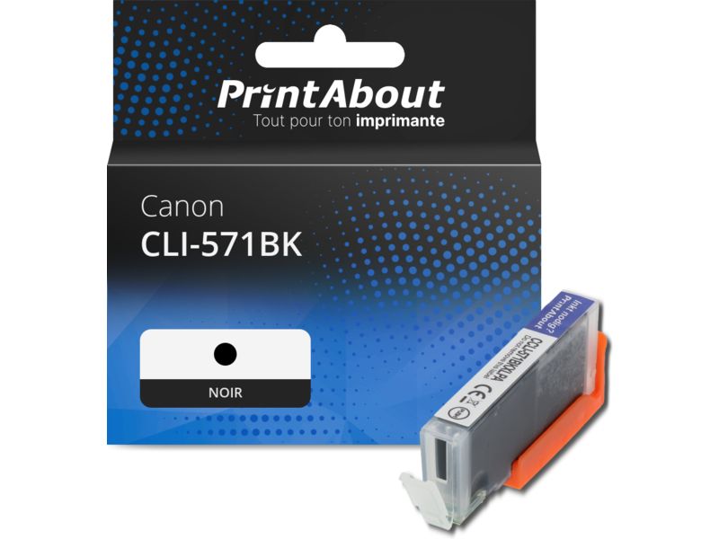 Cartouche compatible Canon CLI-571BK - Noir