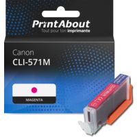 CLI-571M Cartouche d'encre compatible Canon Magenta