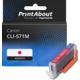 CLI-571M Cartouche d'encre compatible Canon Magenta