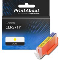 Cartouche compatible Canon CLI-571Y - Jaune