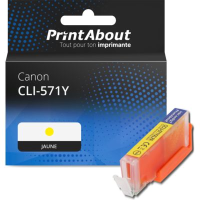 Cartouche compatible Canon CLI-571Y - Jaune