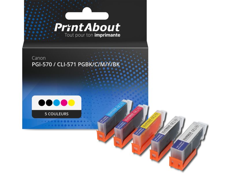 Cartouche Compatible Avec Canon CLI571 XL Magenta Pour Canon Pixma TS8052, TS8053, TS9050, TS9055 - Cartouche D'encre - Achat & Prix