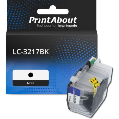 Cartouche compatible Brother LC-3217BK - Noir - Grande capacité