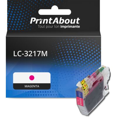 Cartouche compatible Brother LC-3217M - Magenta - Grande capacité