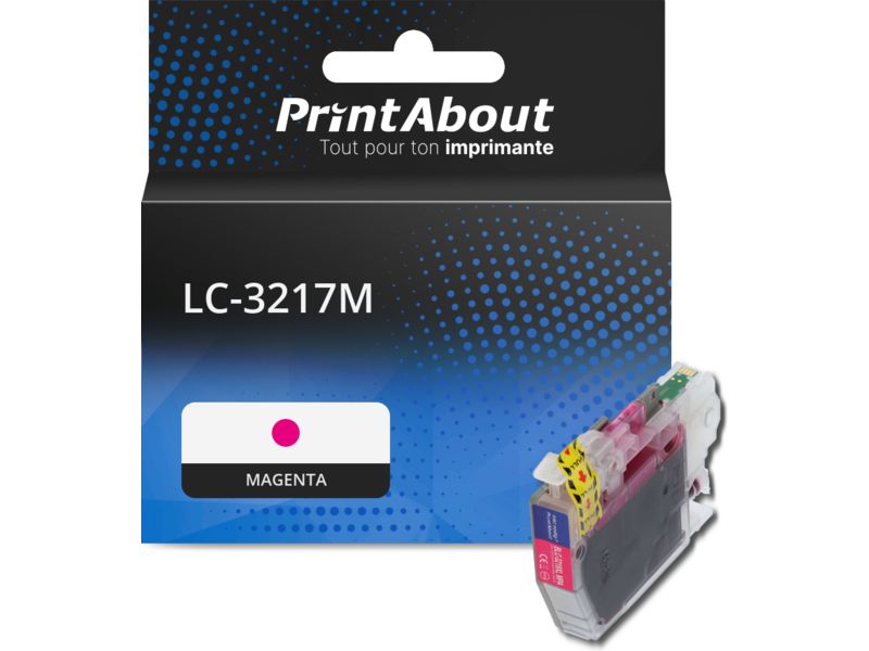 Cartouche compatible Brother LC-3217M - Magenta - Grande capacité