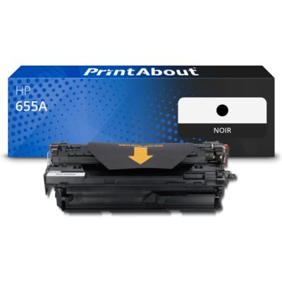 Toner compatible HP 655A (CF450A) - Noir